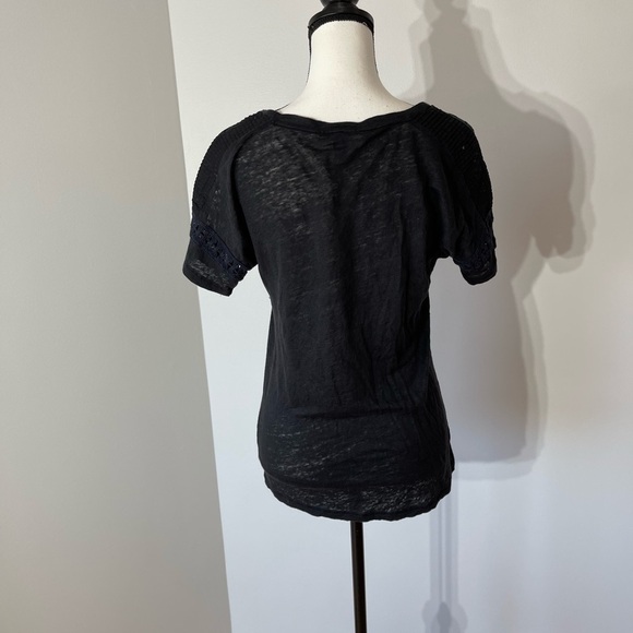 J. Crew size extra small burnt out top won’t cute sleeve detailing - Picture 2 of 10